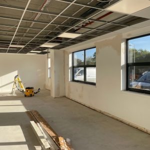 Dry lining office room