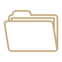 Gold folder icon