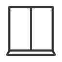 Black partition icon