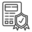 Black quality-assurance icon